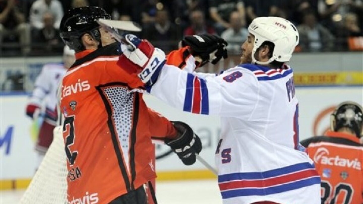 Swiss cheese: Rangers lose to Switzerland&rsquo;s EV Zug 8-4 in final exhibition game