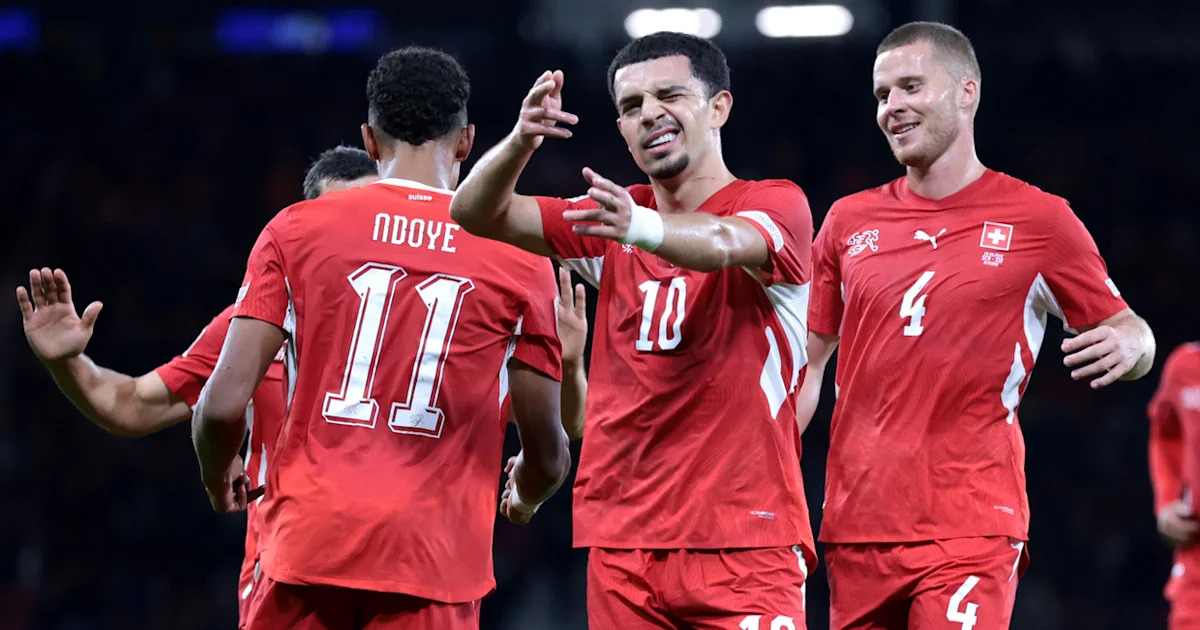 Switzerland punish 10-man Scotland